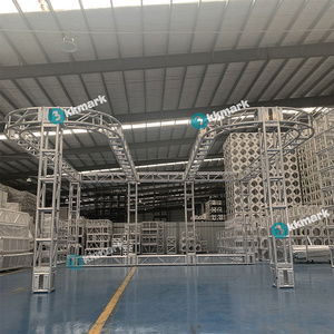 kkmark silver anode coated steel lighting System outdoor roof structure Aluminum spans Steel Roof Truss