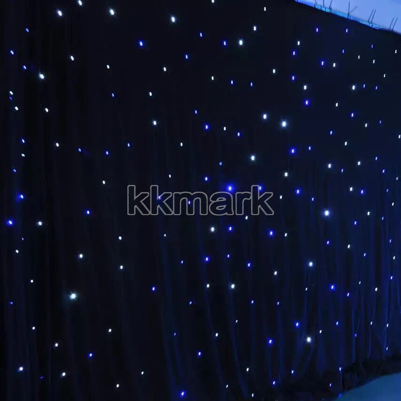 Wedding Backdrop Stand LED Star Curtain LED Cloth Drape