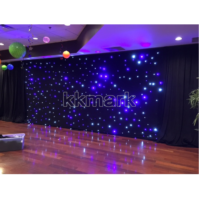 Wedding Backdrop Stand LED Star Curtain LED Cloth Drape