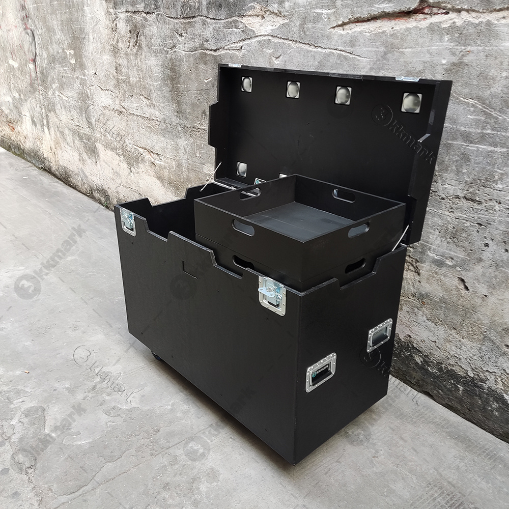 Custom Waterproof FRP Fiberglassed gel coated cable standard trunk Flight road Cases for storage transport wire