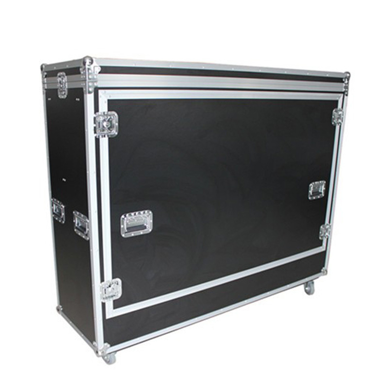 Customized Aluminum Guitar Flight Case for 8 Instruments with Wheels for Carry