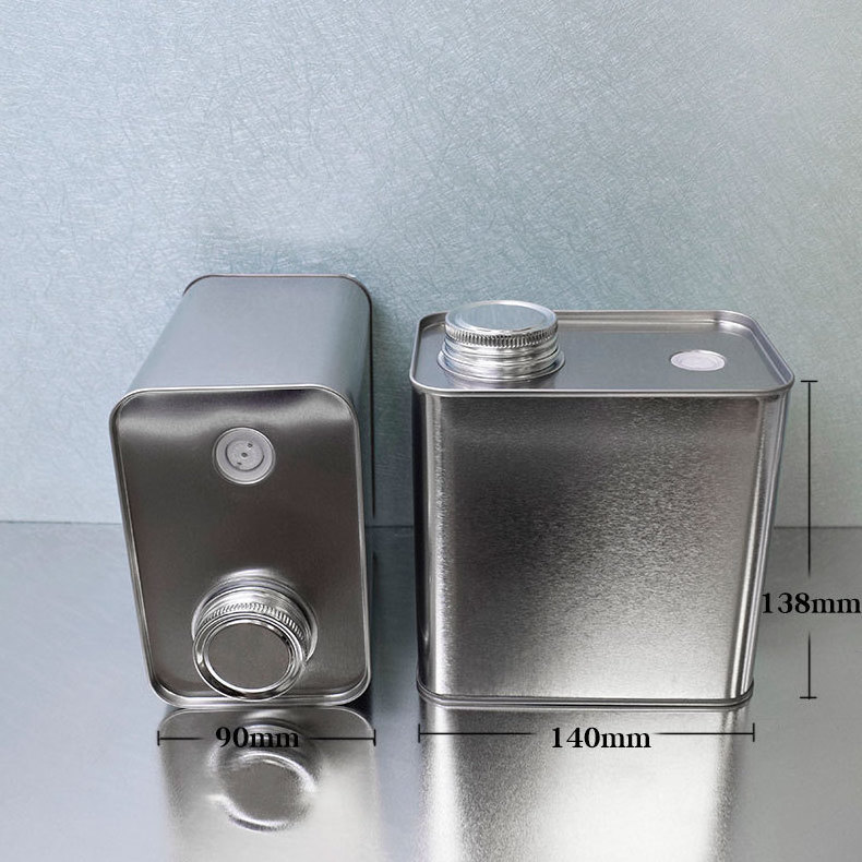 Wholesale Empty Wine Container metal oil tin can packaging screw top tin for food packaging