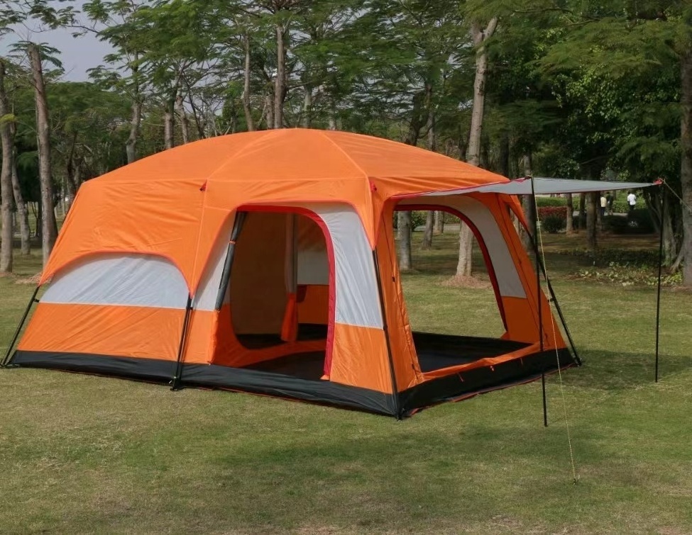 KKFIT Multiple 5-10 Person Rain-proof sun-protection and Ventilation Four Seasons Tent Outdoor Camping Tent Family Tent