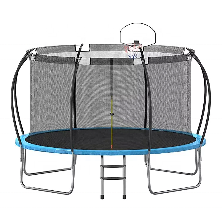 KKFIT Factory Wholesale Trampoline 8FT 10FT 12FT 14FT 16FT Recreational Big Trampoline with Enclosure Net for Children and Adult