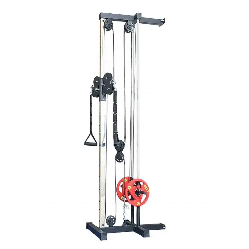 KKFIT Power Rack Wall Mount Cable Crossover Machines with Adjustable Pulley System for Home Gyms Equipment