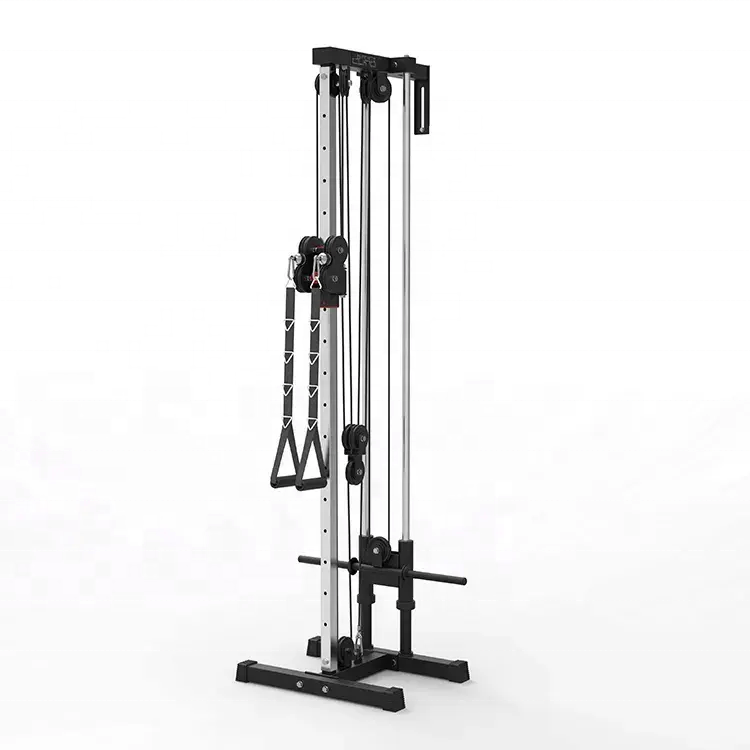 KKFIT Power Rack Wall Mount Cable Crossover Machines with Adjustable Pulley System for Home Gyms Equipment