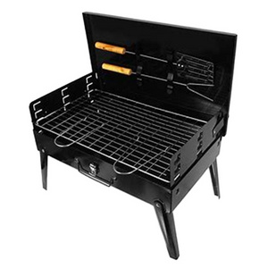 Perfect Foldable Stainless Steel BBQ Grill  Flat Top Hibachi Grill Portable Charcoal Grill