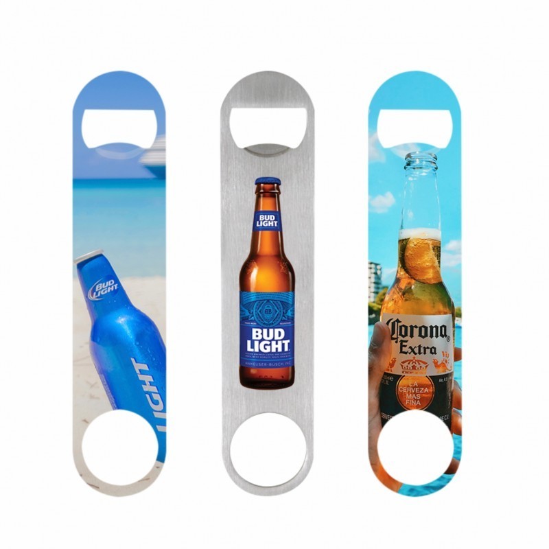 stainless steel Branded Bar Blade Bottle Openers Customize Logo Professional Speed Bottle Opener