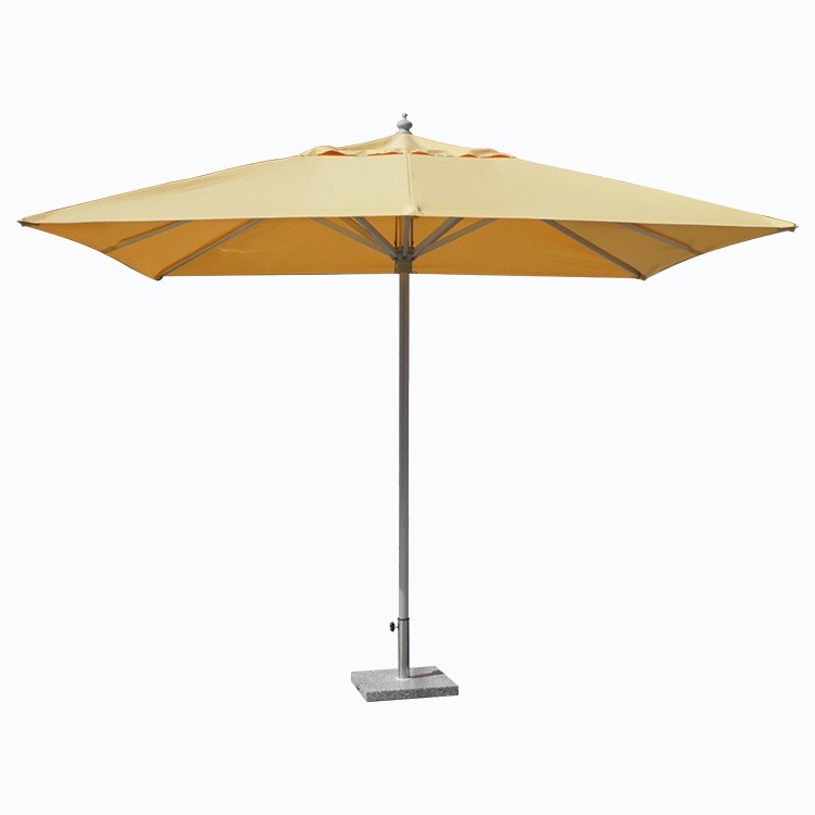 High Quality Aluminum Wooden Metal Advertising Cheap Beach Garden Outdoor Parasol 3m 4m Square Windproof Market Patio Umbrellas