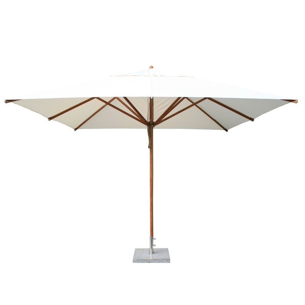 High Quality Aluminum Wooden Metal Advertising Cheap Beach Garden Outdoor Parasol 3m 4m Square Windproof Market Patio Umbrellas