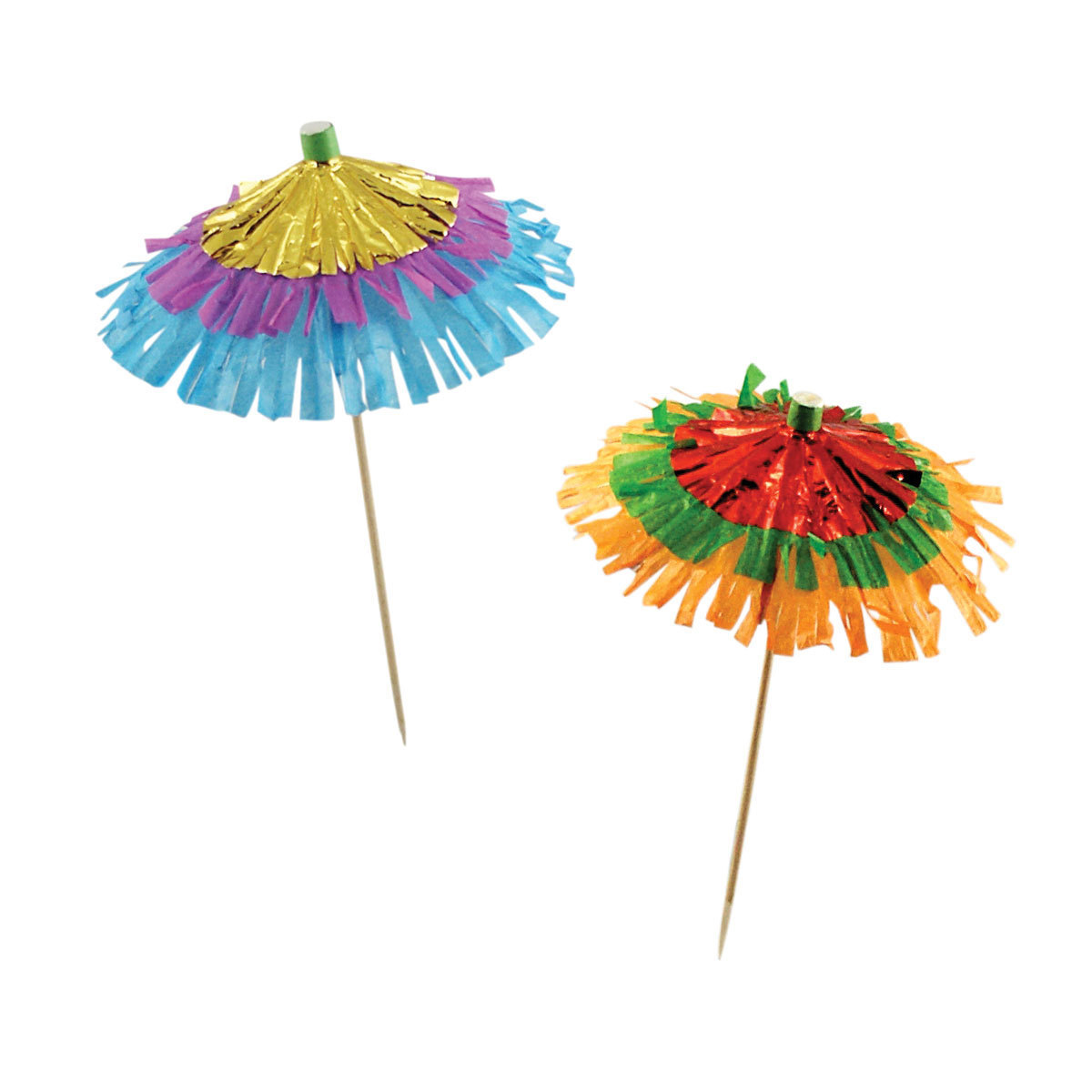 Custom printing decorative picks creative paper cocktail umbrella picks toothpick for cocktail drinking