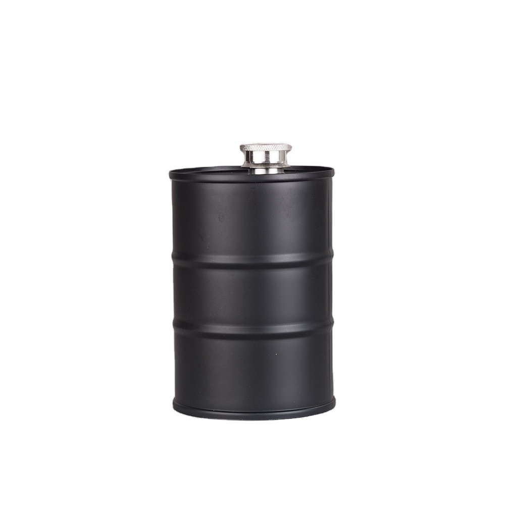 Oil Barrel Oversize Flask Fairly Odd Novelties Funny Giant Drinking Container Gift for men whisky oil drum metal hip flask