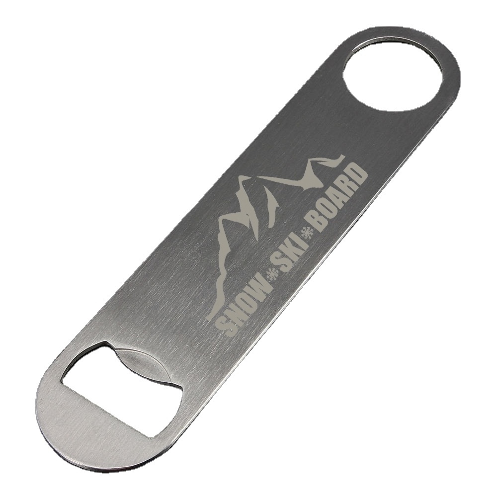 stainless steel Branded Bar Blade Bottle Openers Customize Logo Professional Speed Bottle Opener