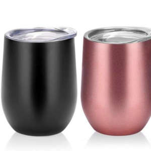 wholesale 12oz 16 oz Insulated Egg Shaped  Double Wall 304 Stainless Steel Vacuum Coffee Beer Wine tumbler Thermal Mug