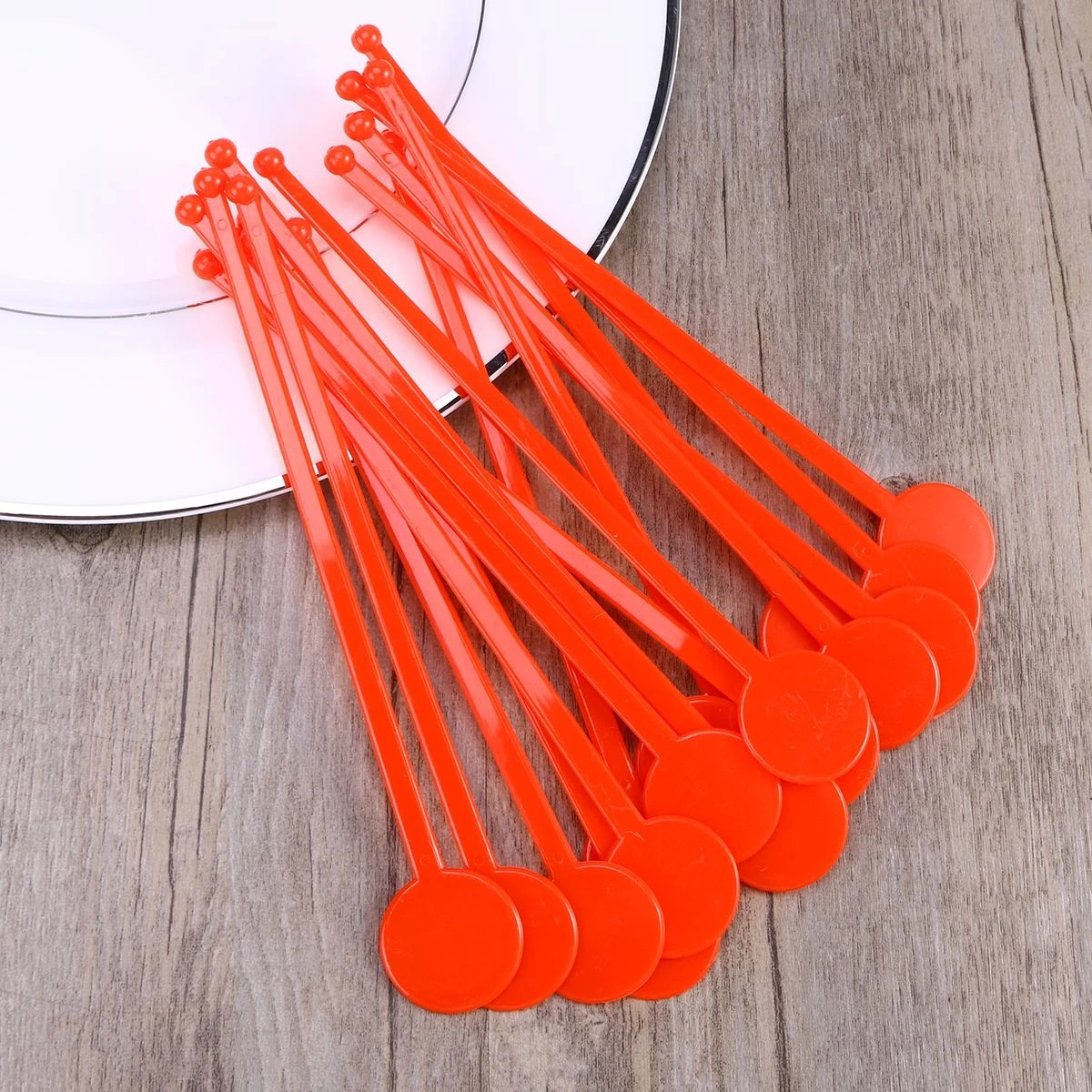 Cheap Manufacturing Wholesale Bar Drink Creative Stirrer Stick Plastic Colorful Wafer Stirrer Stirrers Sticks