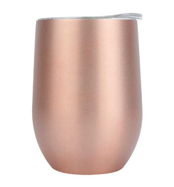 wholesale 12oz 16 oz Insulated Egg Shaped  Double Wall 304 Stainless Steel Vacuum Coffee Beer Wine tumbler Thermal Mug