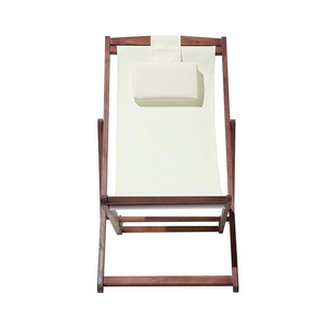 Lightweight & Durable Foldable Wooden Deck Chair