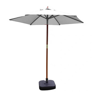 Easy install and foldable outdoor use wooden beach umbrella