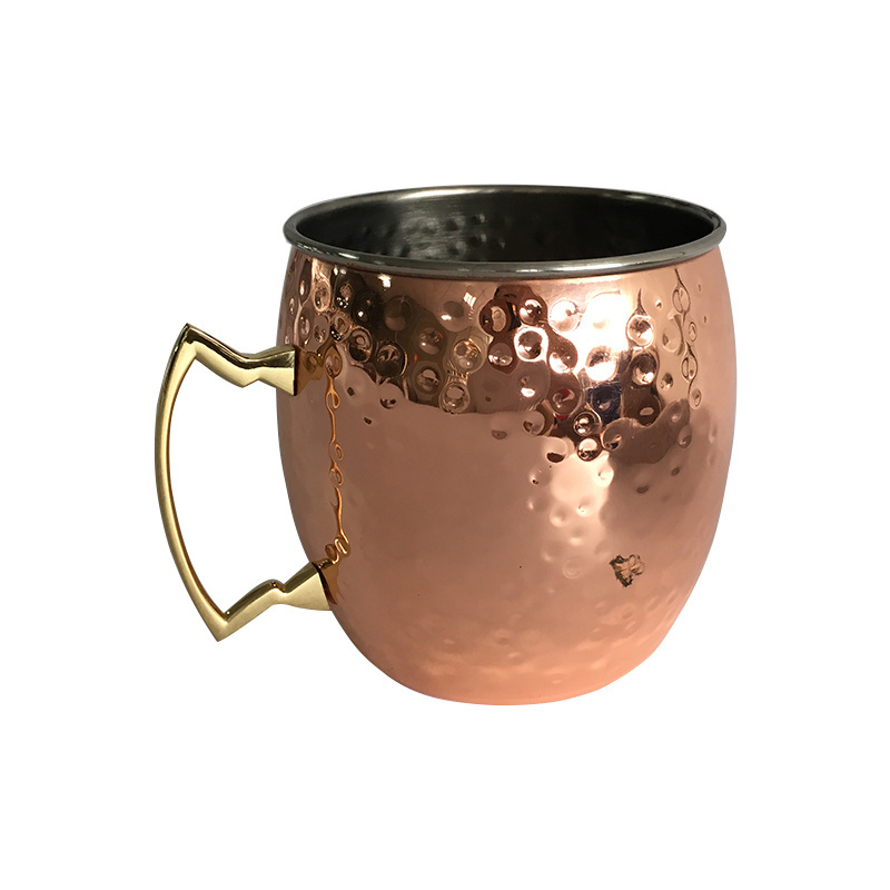 hot sale Stainless Steel Copper Plated Stemless Wine Goblets 17 oz Stainless Steel cup