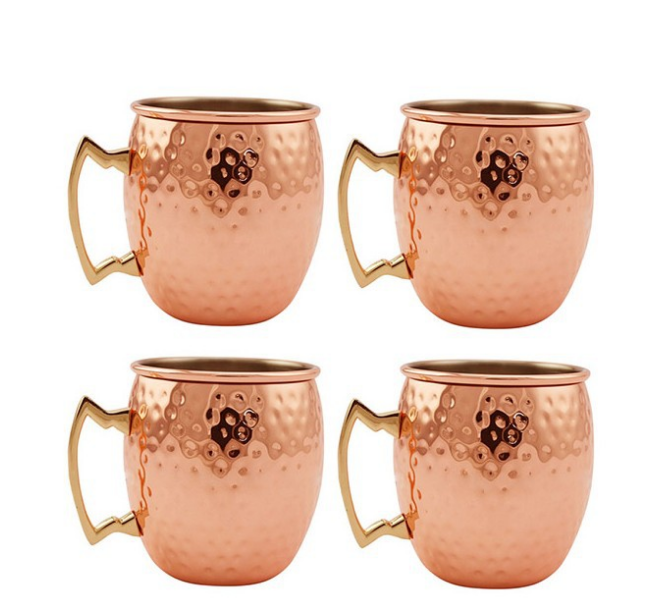 hot sale Stainless Steel Copper Plated Stemless Wine Goblets 17 oz Stainless Steel cup