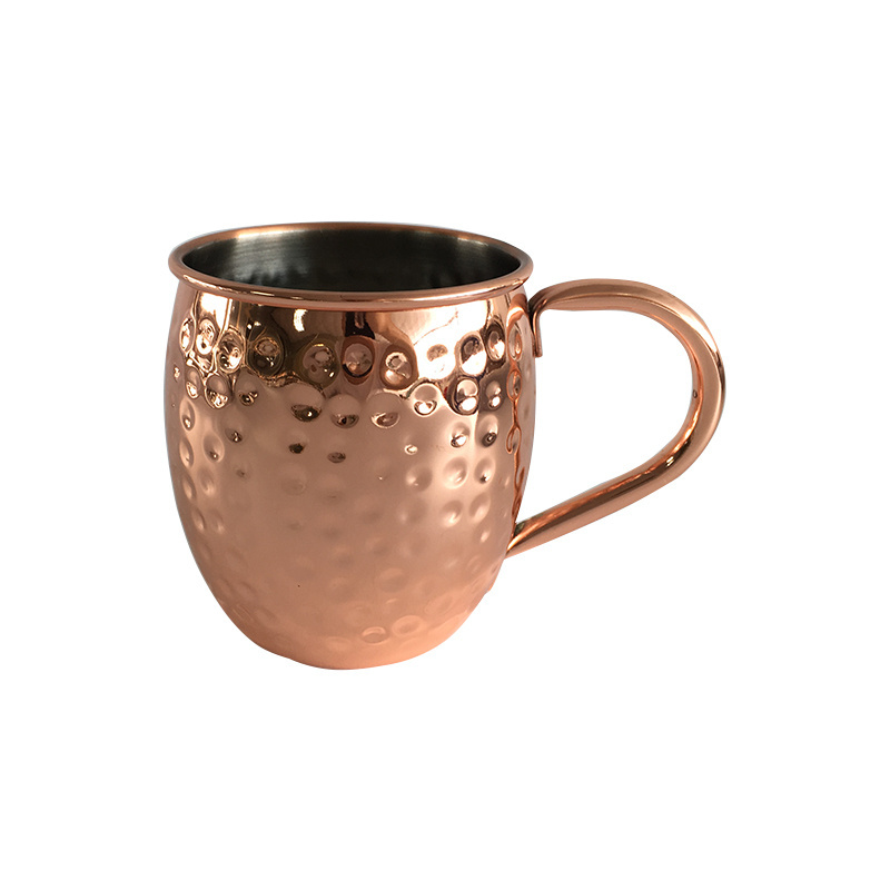 hot sale Stainless Steel Copper Plated Stemless Wine Goblets 17 oz Stainless Steel cup