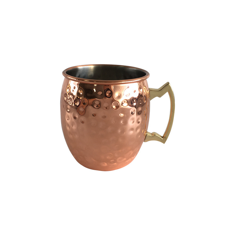 hot sale Stainless Steel Copper Plated Stemless Wine Goblets 17 oz Stainless Steel cup