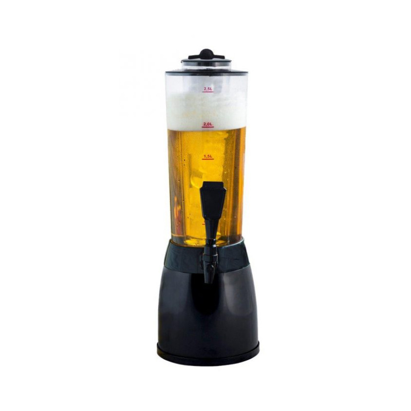 New Designed Bar Restaurant Use Beer Drink Cooling Tower Wine Beverage Beer Tower Dispenser With Ice Tube 2.5L