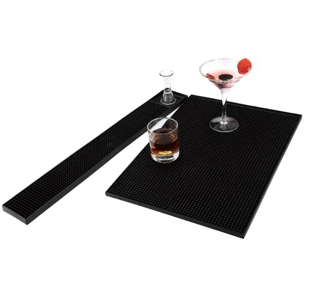 Factory Price Bar Accessories Soft PVC Rubber Custom Sublimation Table Bar Mat With Logo