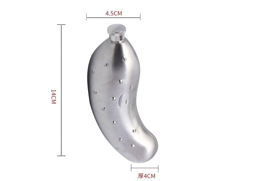 5 Oz Thickened Premium Stainless Steel Personalized Food Banana Heart Shape Hip Flask