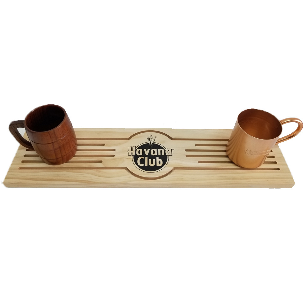 Cidre Wooden Drip Tray mat runner home bar pub man cave