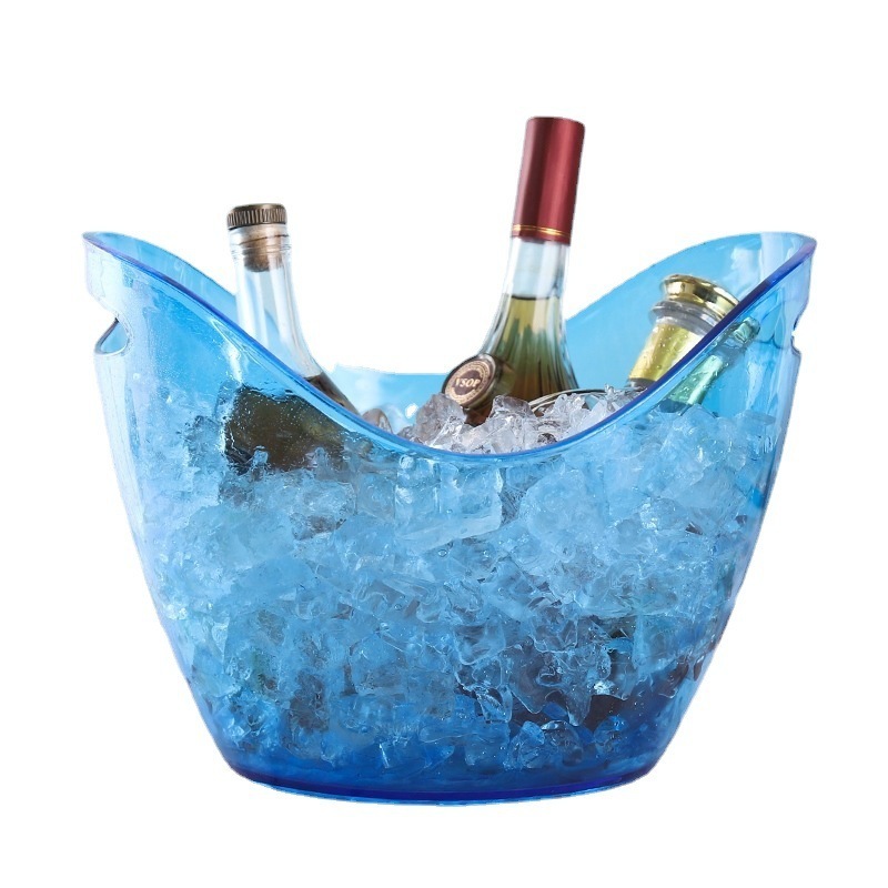 High quality 3.5L 8L 12L  novelty plastic wine champagne bottle ice bucket for clubs