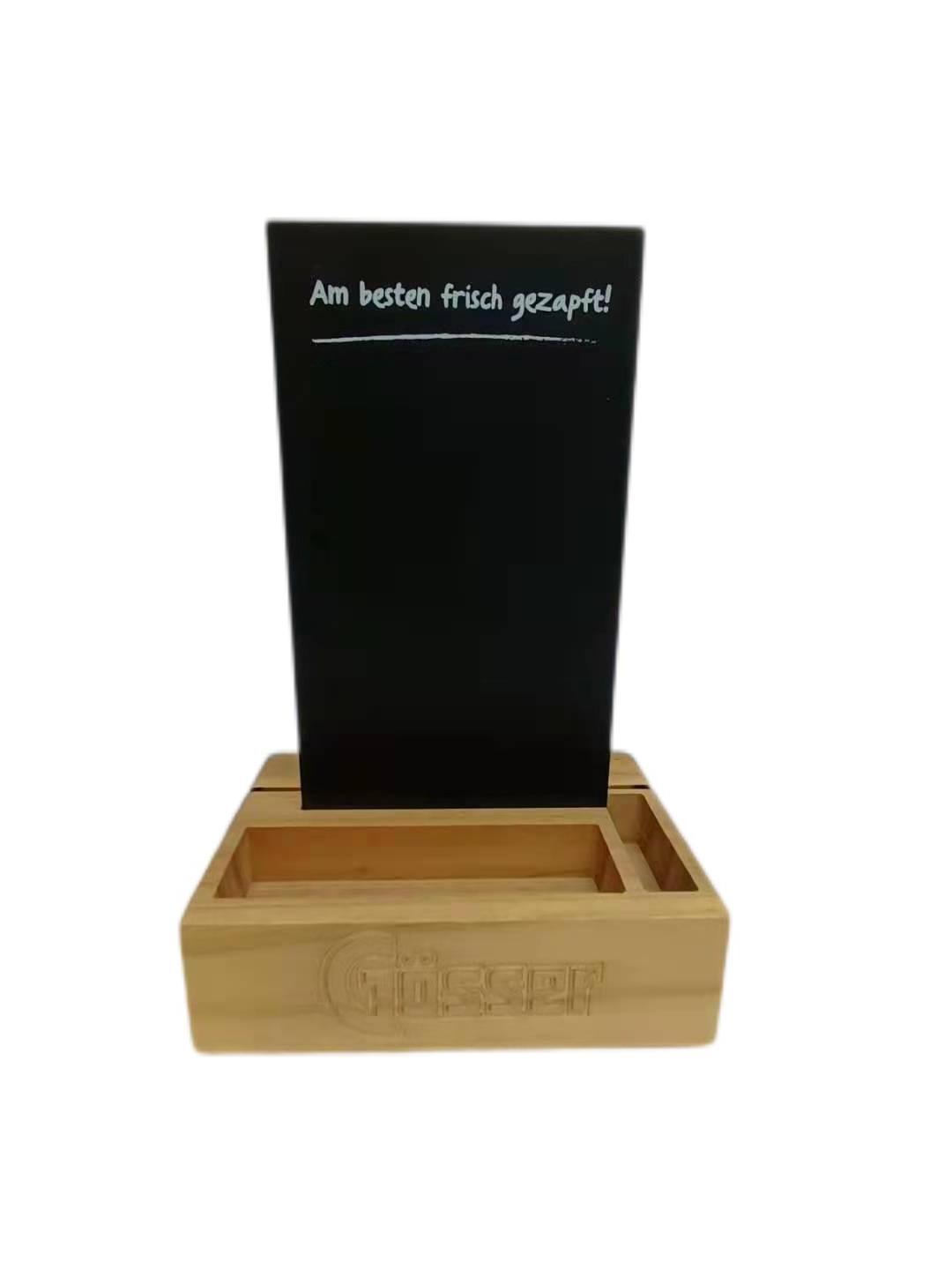 Personalized A4 A5 A6  T Shaped Table Bar Wood Chalkboard Menu Holders Wood Table Tents