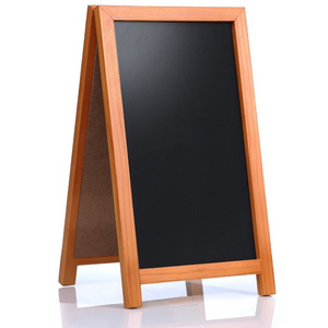 Fantastic Blackboard for Restaurants, Bars and Shops. Robust Indoor and Outdoor A-Frame Wooden Chalkboard with Liquid Chalk