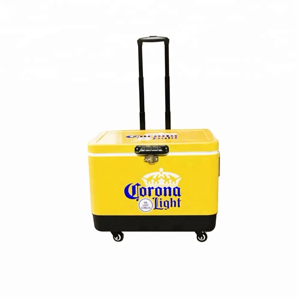 Outdoor portable camping cooler box with wheel multifunctional cooler box 7L 15L 20L 30L 51L