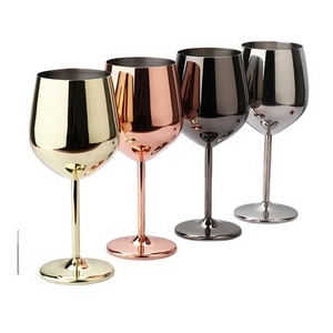 New design sublimation Champagne 500ml Stainless Steel insulated Rose Gold Cup Red Wine Glass champion goblet