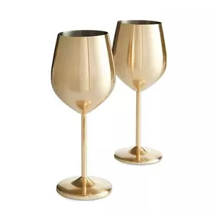 New design sublimation Champagne 500ml Stainless Steel insulated Rose Gold Cup Red Wine Glass champion goblet