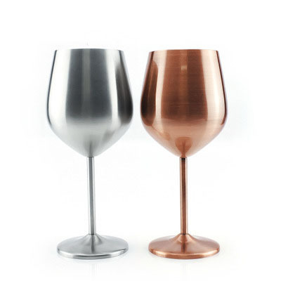 New design sublimation Champagne 500ml Stainless Steel insulated Rose Gold Cup Red Wine Glass champion goblet