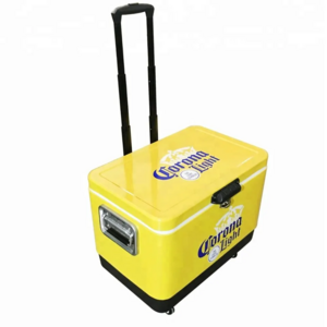 Outdoor portable camping cooler box with wheel multifunctional cooler box 7L 15L 20L 30L 51L