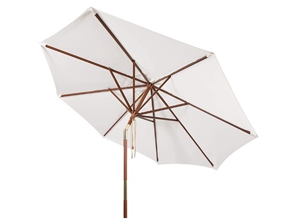 wholesale outdoor wood sun garden parasol umbrella cafe patio garden umbrellas