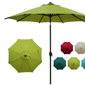 sunshade umbrella parasol 2.7m Commercial Outdoor Waterproof Cafe Restaurant Garden Wooden Center Pole Patio Umbrellas Parasol