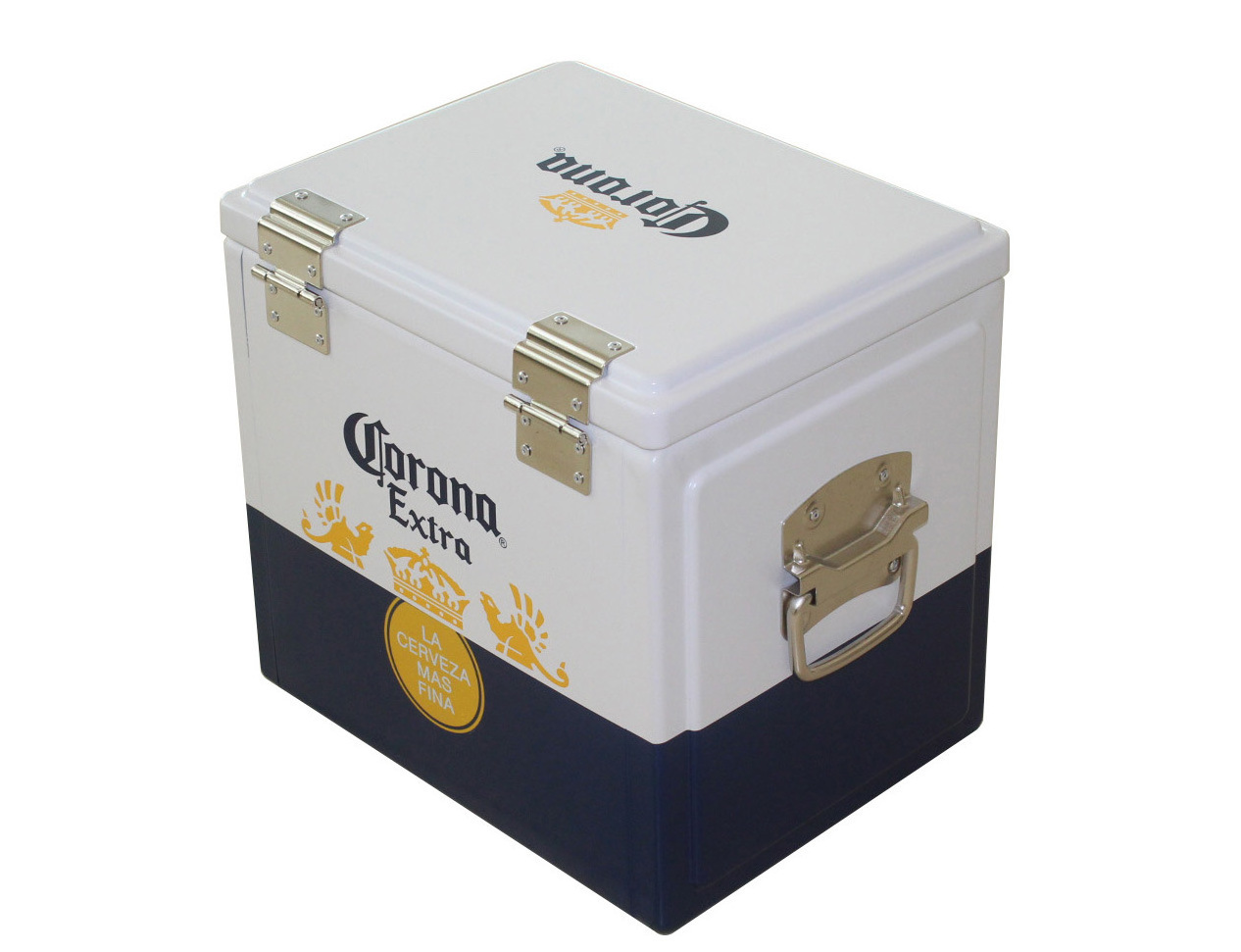 Premium corona cooler box 30L outdoor beer metal cooler box