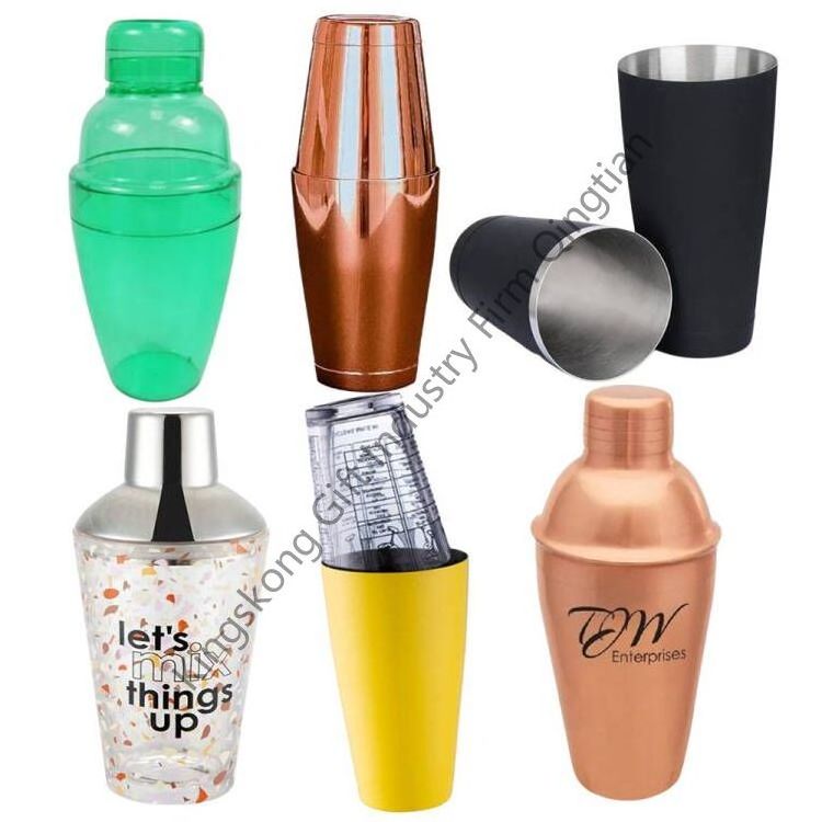 12oz 18oz 25oz 28oz Stainless Steel Bartender Cocktail Shakers Silver Gold Black Copper Bartending Drink Bar Cocktail Shakers