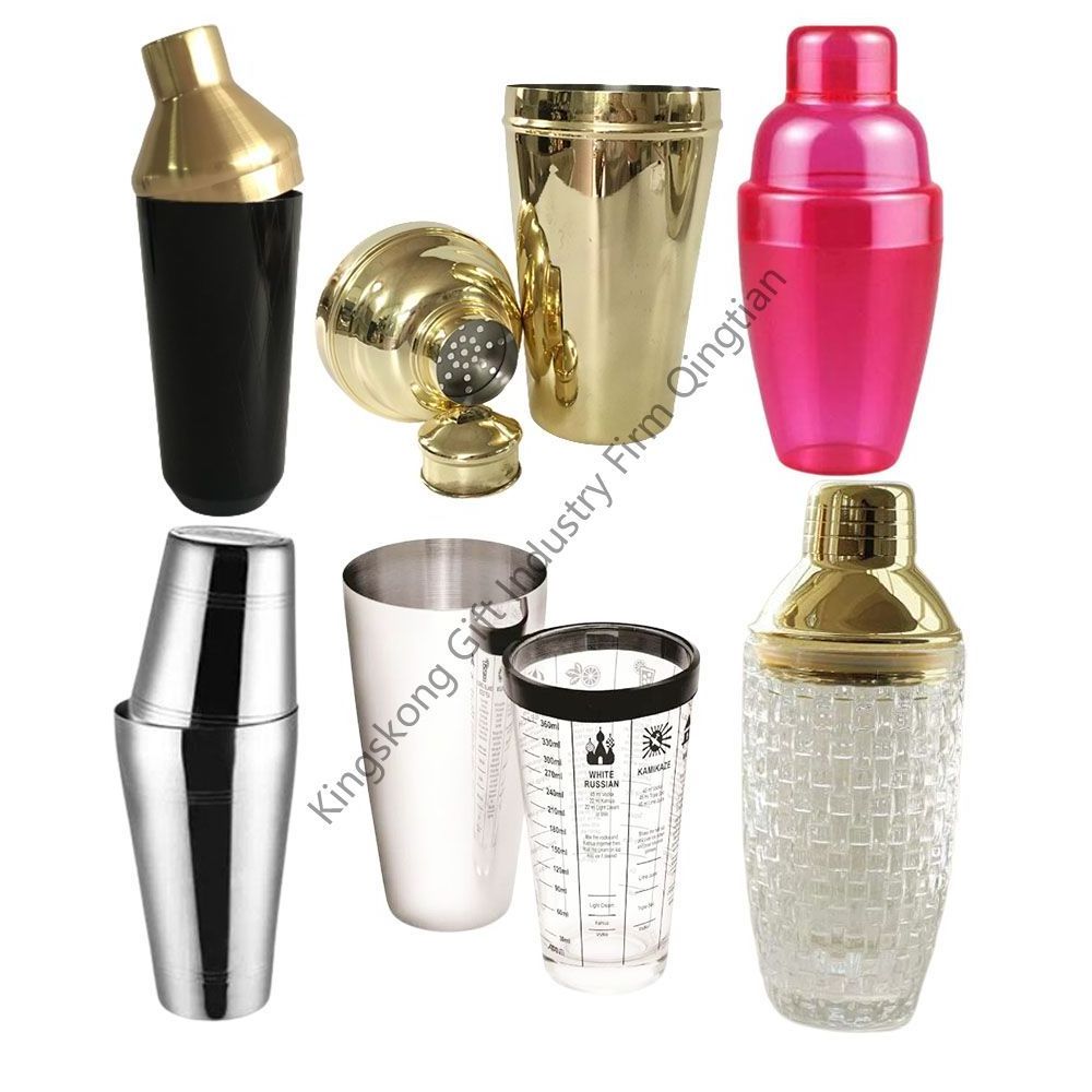 12oz 18oz 25oz 28oz Stainless Steel Bartender Cocktail Shakers Silver Gold Black Copper Bartending Drink Bar Cocktail Shakers