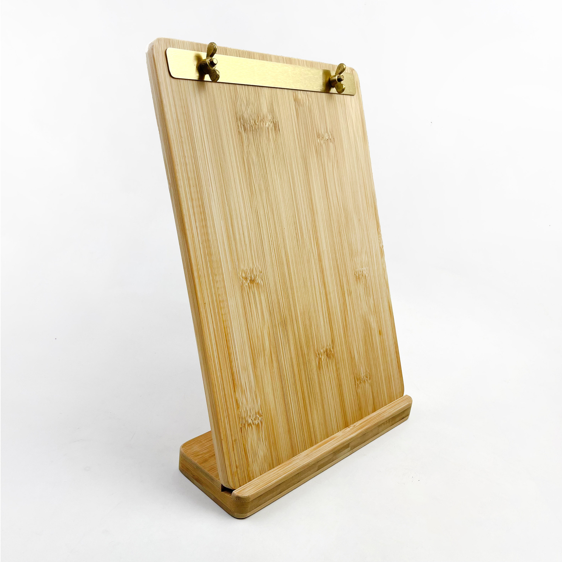 Pine Beech Wood Menu Holder Clipboards T Shape Printing Engraved Stamped Logo A1 A2 A3 A4 A5 A6 Wooden Menu Display Stand