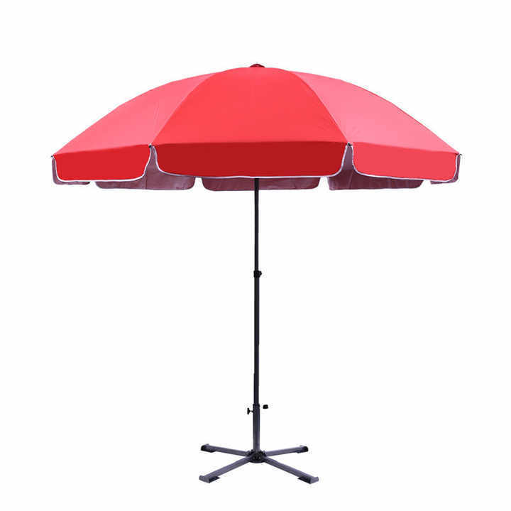 Hot selling  outdoor portable fold yellow  blue 1.8cm 2.2cm custom design large parasol  pool sun umbrella for the beach