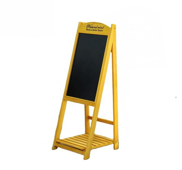 Chalkboard with Wooden Frame Non-Porous Erasable Blackboard and Whiteboard for Liquid Chalk Decorative Magnet Board