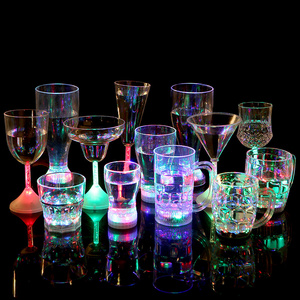 Bar Party Decoration Led Light Cup Flashing Liquid Activated Led Mug Multi-Color Led Drinking Glasses