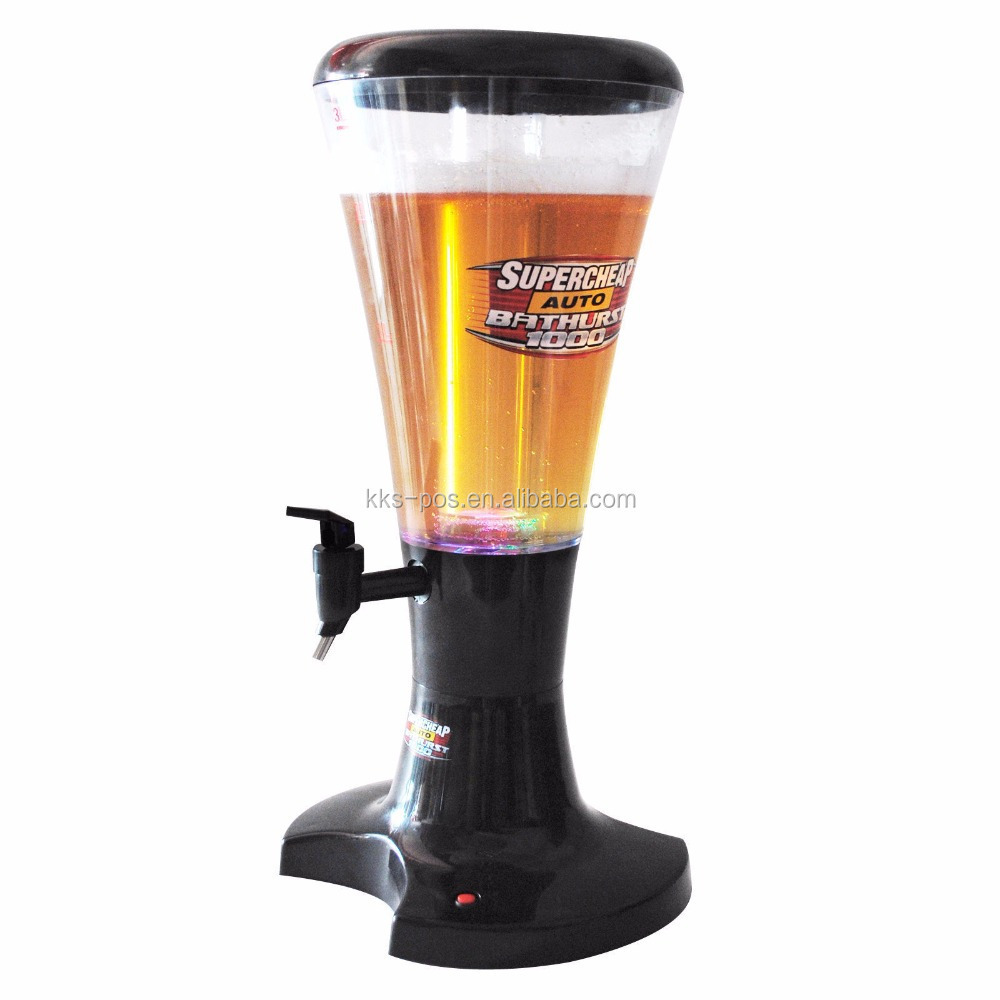 Draft Beer Tower 3L Tabletop Drink Dispenser with Tap