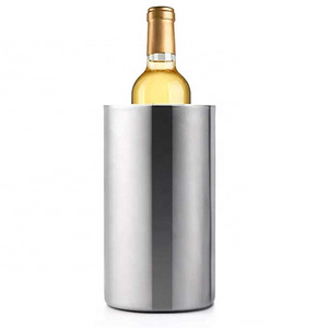 Insulated Wine Chiller Stainless Steel Double Wall Wine Champagne Beer Cooler Ice Bucket