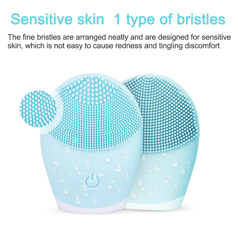 KKS beauti product facial lift waterproof sonic massage electric silicone facial cleansing brush